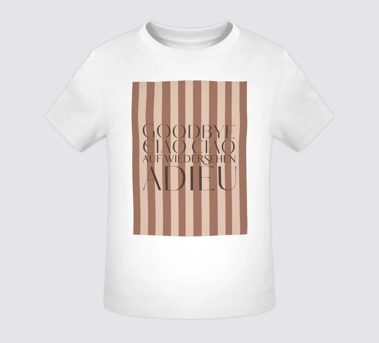 Addio 2025 - Goodbye Ciao Ciao Auf Wiedersehen Adieu maglietta neonato da DesigndN Christmassy