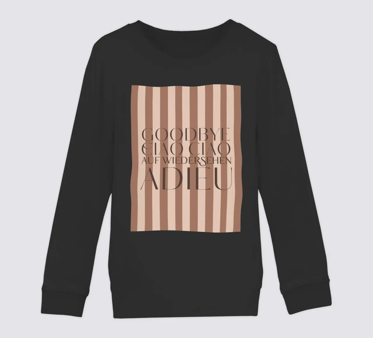 Addio 2025 - Goodbye Ciao Ciao Auf Wiedersehen Adieu felpa bambino da DesigndN Christmassy