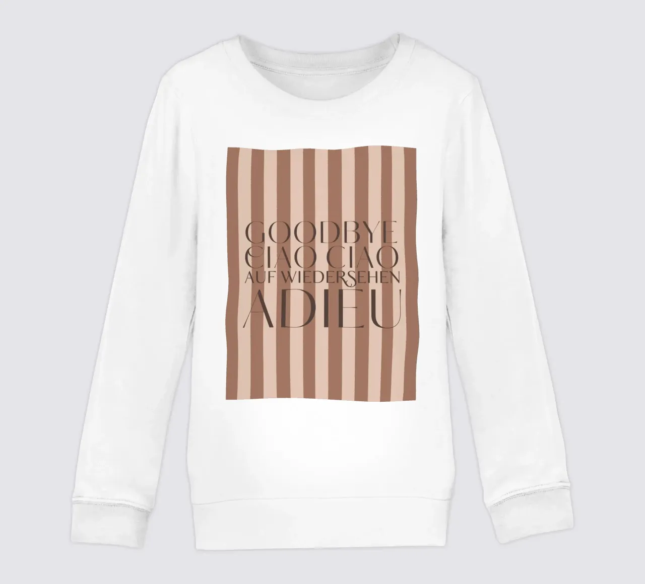 Addio 2025 - Goodbye Ciao Ciao Auf Wiedersehen Adieu felpa bambino da DesigndN Christmassy