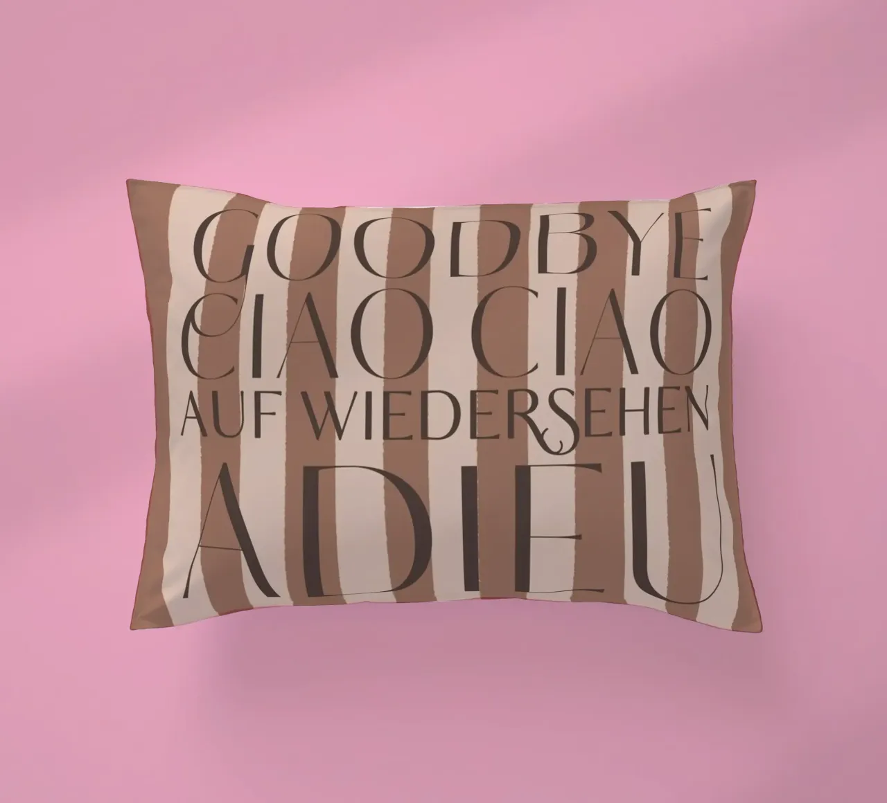 Addio 2025 - Goodbye Ciao Ciao Auf Wiedersehen Adieu cuscino da DesigndN Christmassy