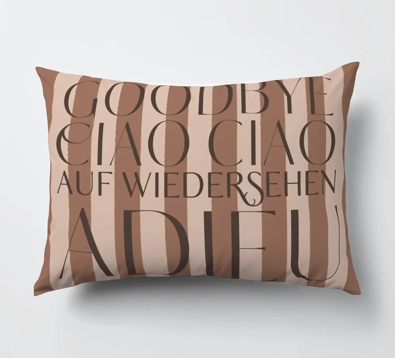 Addio 2025 - Goodbye Ciao Ciao Auf Wiedersehen Adieu cuscino da DesigndN Christmassy