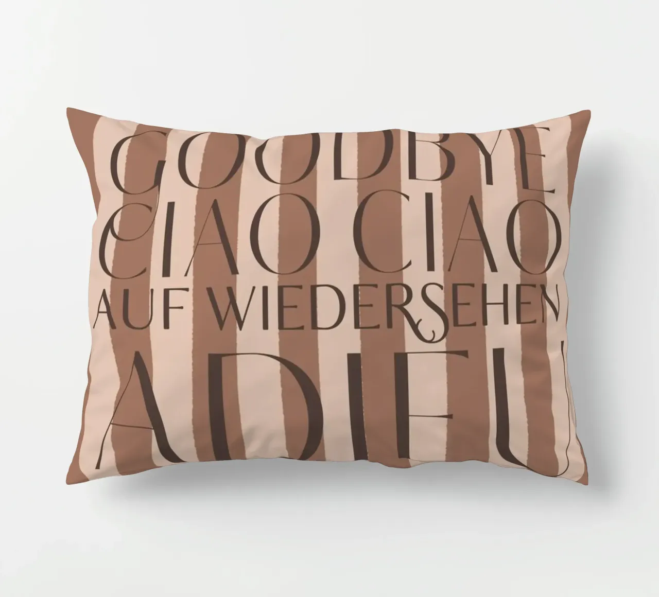 Addio 2025 - Goodbye Ciao Ciao Auf Wiedersehen Adieu cuscino da DesigndN Christmassy