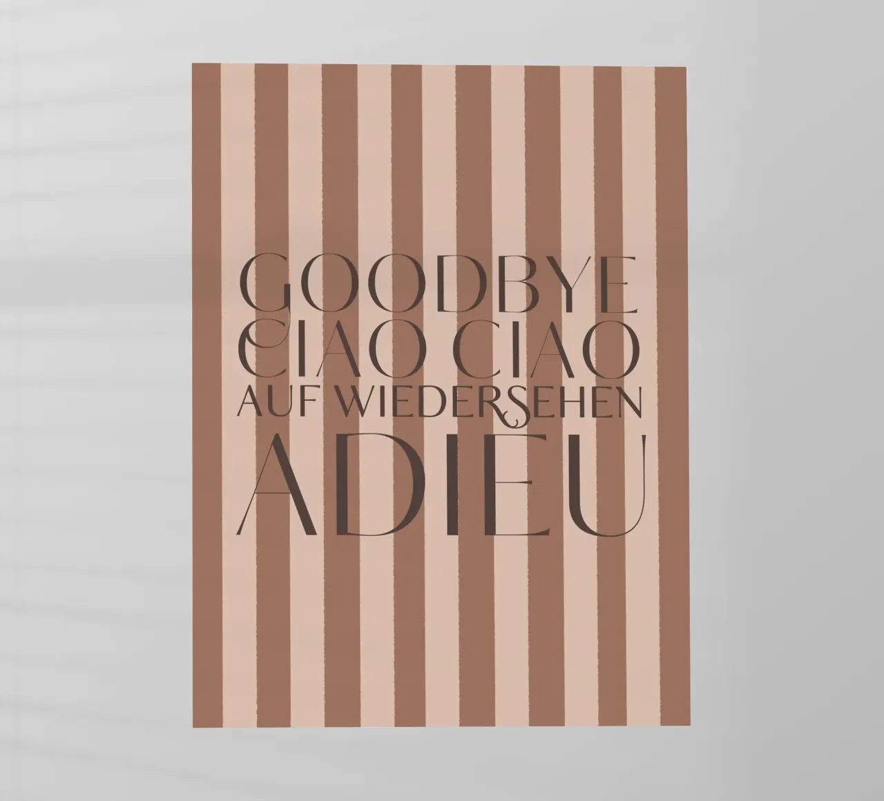 Addio 2025 - Goodbye Ciao Ciao Auf Wiedersehen Adieu pellicola backlit da DesigndN Christmassy