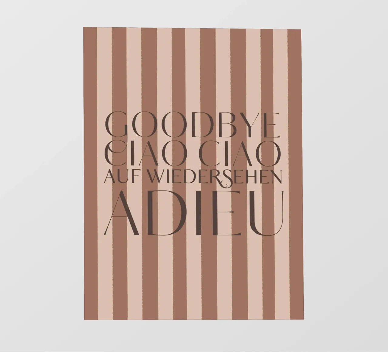 Addio 2025 - Goodbye Ciao Ciao Auf Wiedersehen Adieu pellicola backlit da DesigndN Christmassy