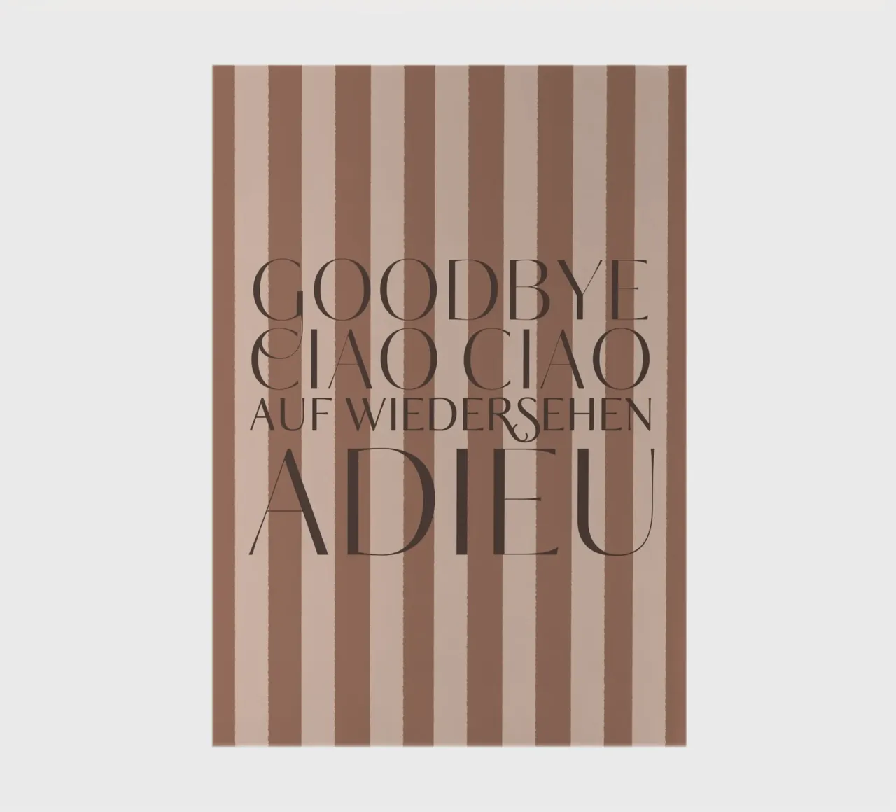 Addio 2025 - Goodbye Ciao Ciao Auf Wiedersehen Adieu diario da DesigndN Christmassy