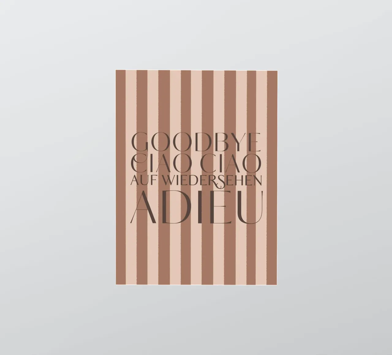 Addio 2025 - Goodbye Ciao Ciao Auf Wiedersehen Adieu adesivo da DesigndN Christmassy