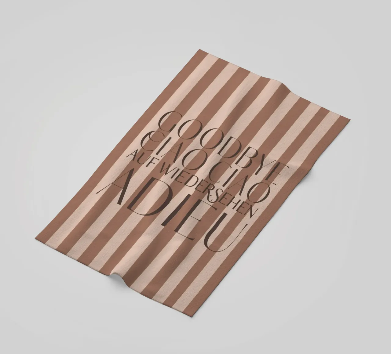 Addio 2025 - Goodbye Ciao Ciao Auf Wiedersehen Adieu telo mare da DesigndN Christmassy