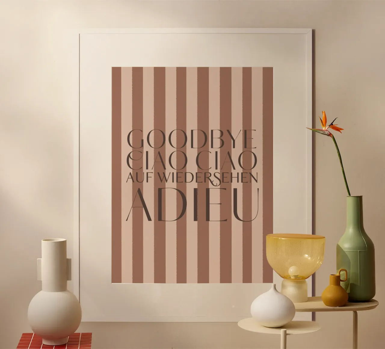 Addio 2025 - Goodbye Ciao Ciao Auf Wiedersehen Adieu carta hahnemühle da DesigndN Christmassy