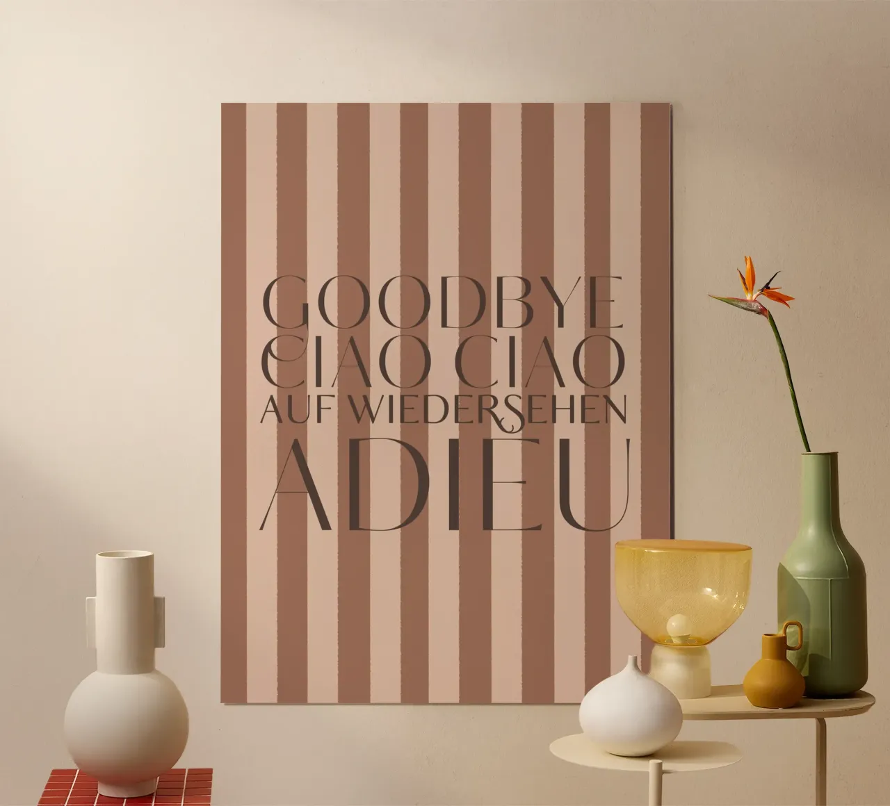 Addio 2025 - Goodbye Ciao Ciao Auf Wiedersehen Adieu carta hahnemühle da DesigndN Christmassy