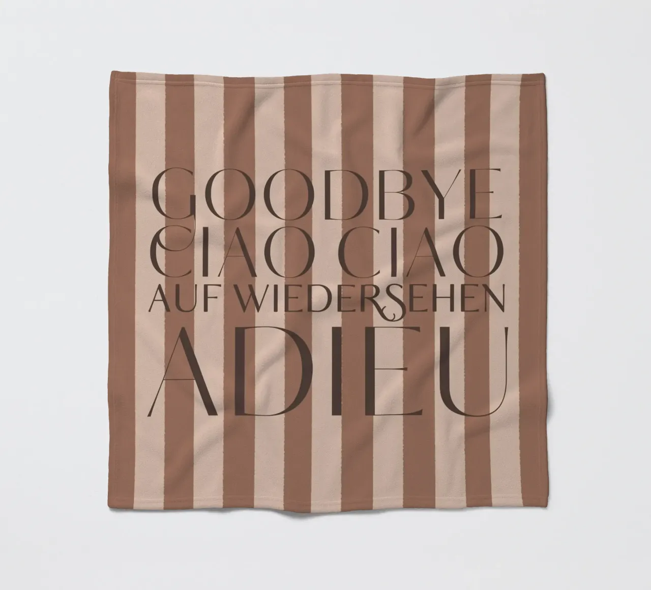 Addio 2025 - Goodbye Ciao Ciao Auf Wiedersehen Adieu coperta in pile da DesigndN Christmassy