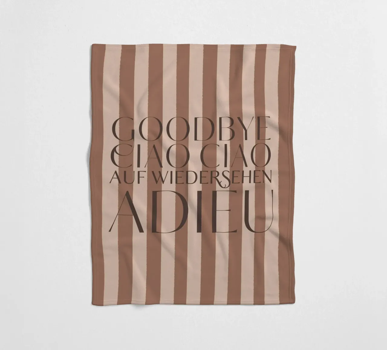 Addio 2025 - Goodbye Ciao Ciao Auf Wiedersehen Adieu coperta in pile da DesigndN Christmassy