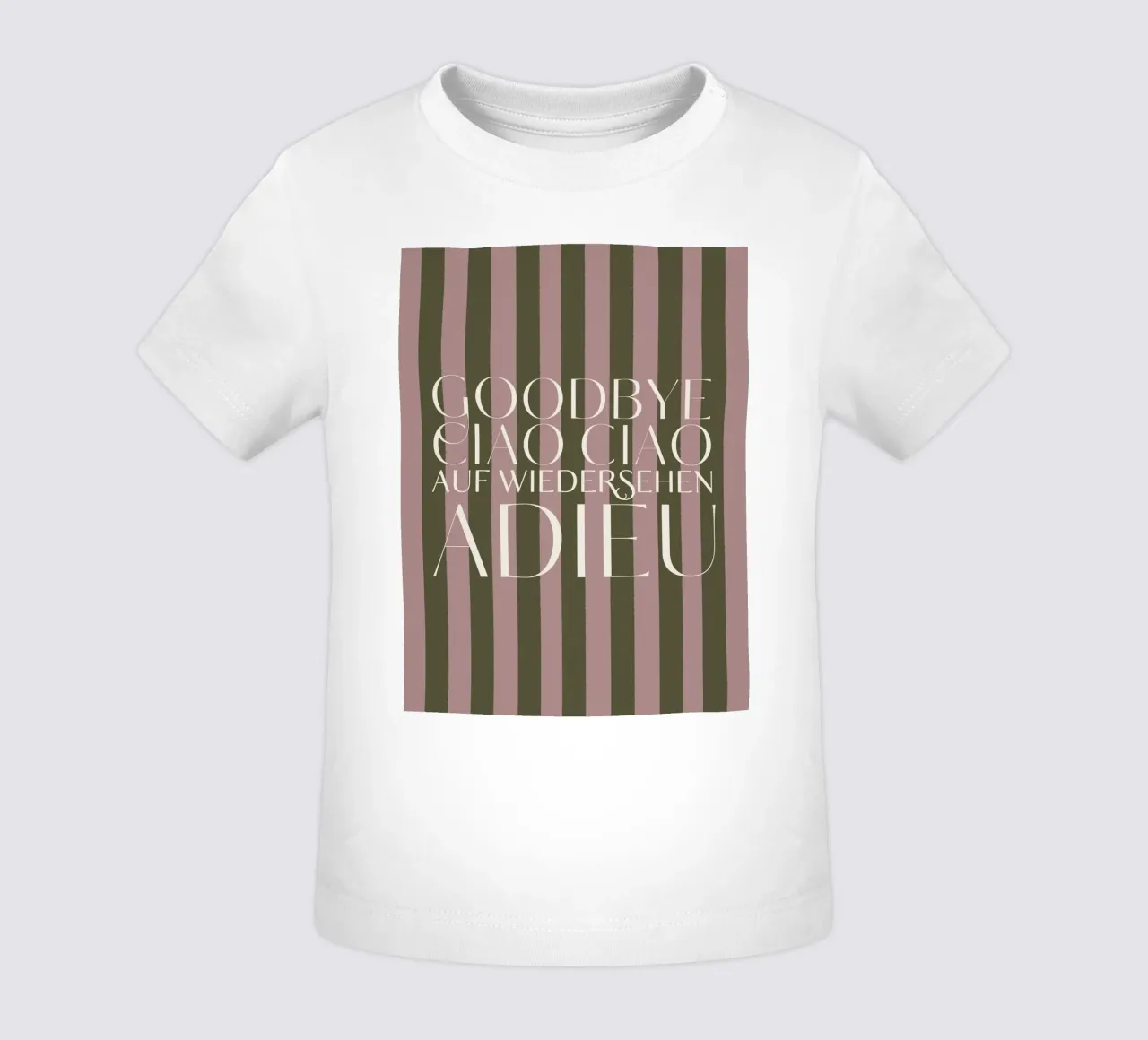 Addio 2025 - Goodbye Ciao Ciao Auf Wiedersehen Adieu maglietta neonato da DesigndN Christmassy