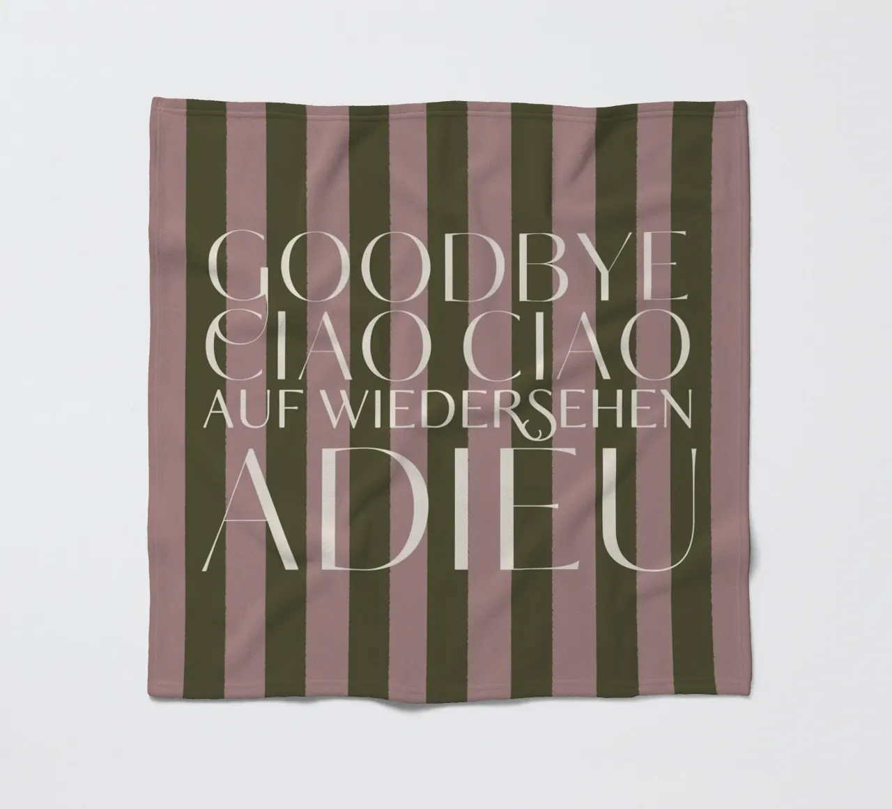 Addio 2025 - Goodbye Ciao Ciao Auf Wiedersehen Adieu coperta in pile da DesigndN Christmassy