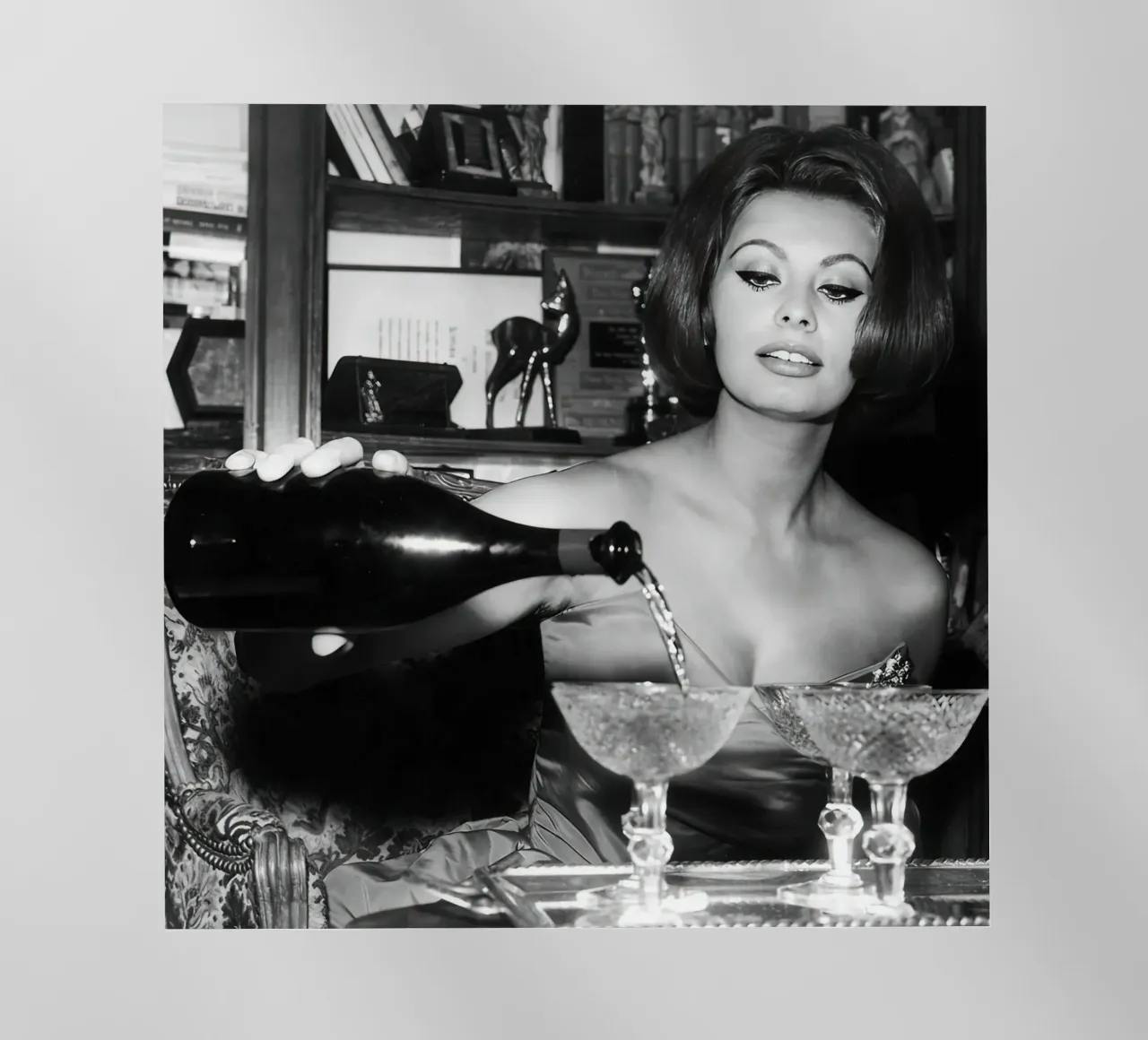 Sophia Loren che beve pellicola backlit da Rachelwhell