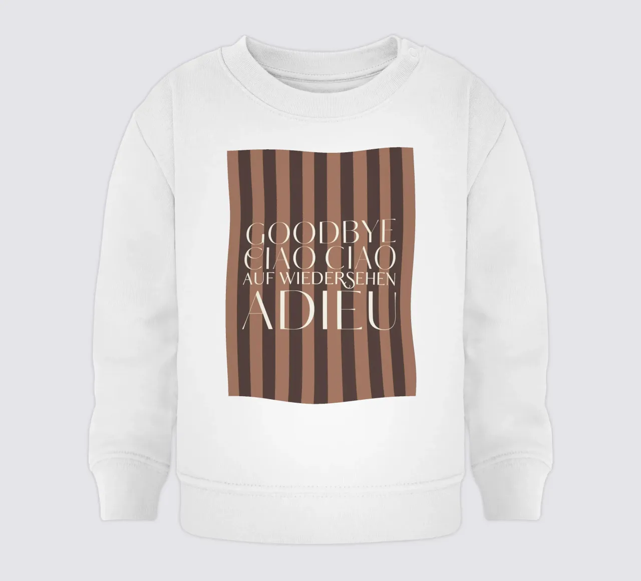 Addio 2025 - Goodbye Ciao Ciao Auf Wiedersehen Adieu felpa neonato da DesigndN Christmassy