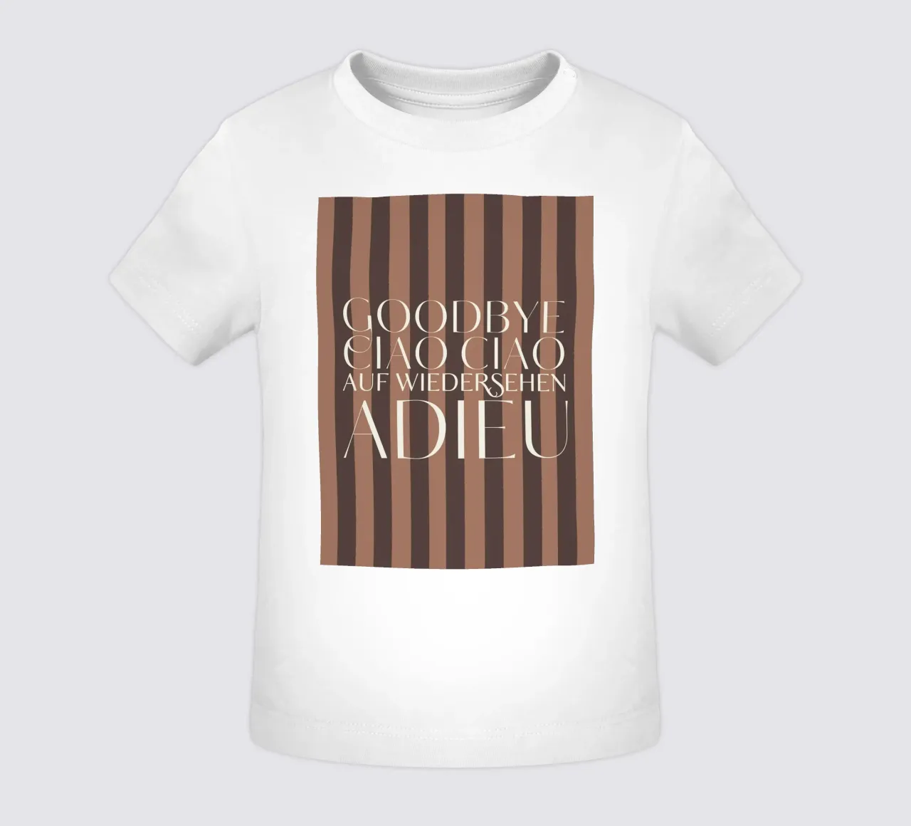 Addio 2025 - Goodbye Ciao Ciao Auf Wiedersehen Adieu maglietta neonato da DesigndN Christmassy