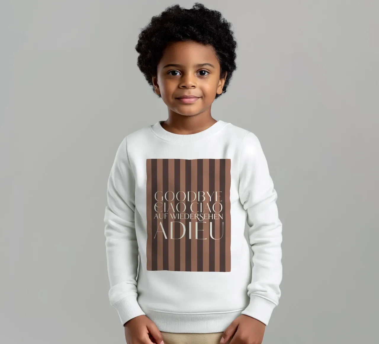 Addio 2025 - Goodbye Ciao Ciao Auf Wiedersehen Adieu felpa bambino da DesigndN Christmassy