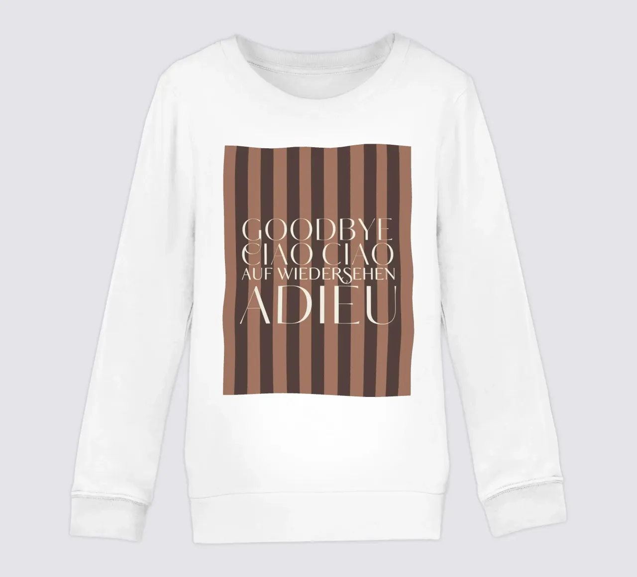 Addio 2025 - Goodbye Ciao Ciao Auf Wiedersehen Adieu felpa bambino da DesigndN Christmassy