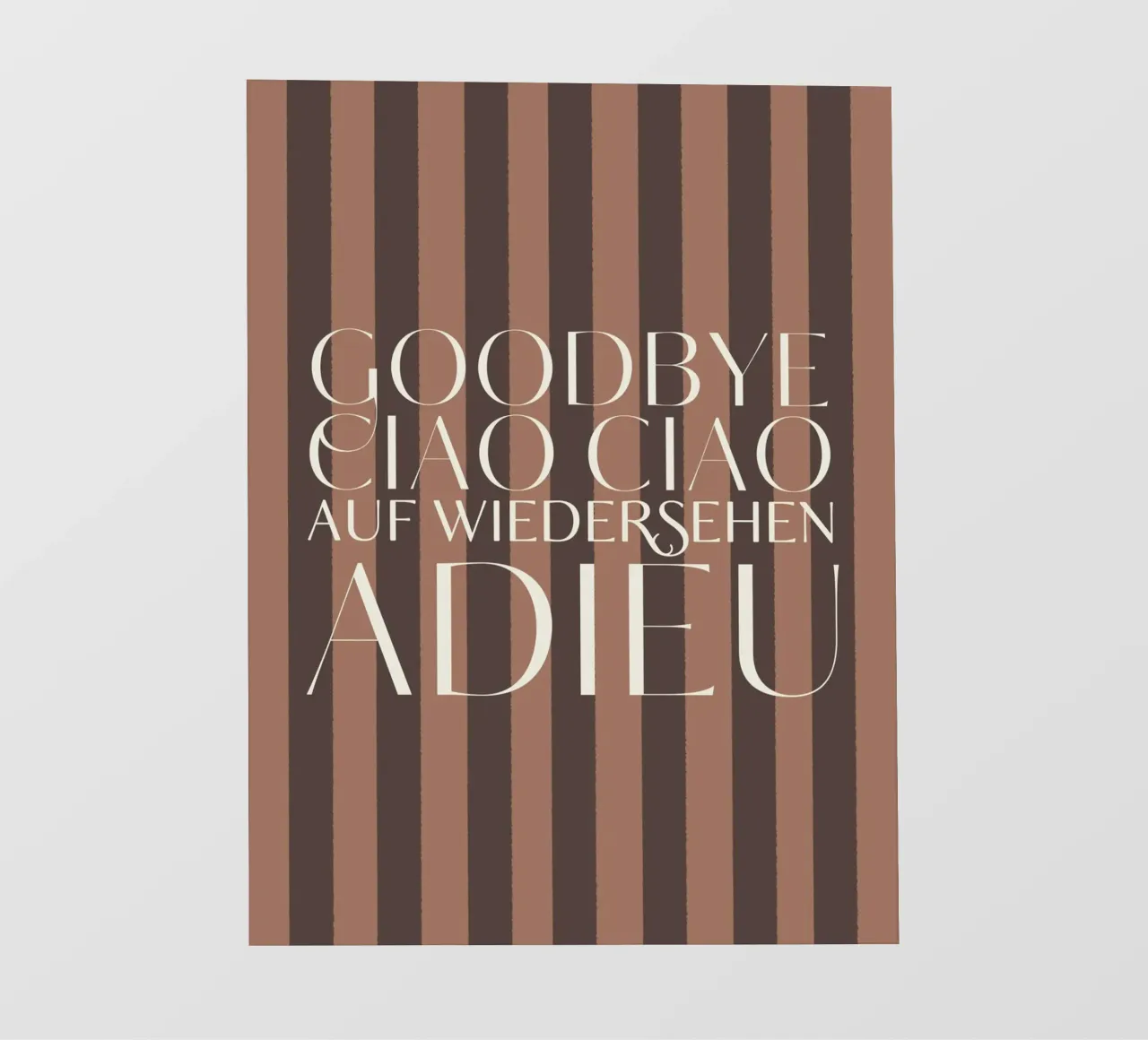 Addio 2025 - Goodbye Ciao Ciao Auf Wiedersehen Adieu pellicola backlit da DesigndN Christmassy