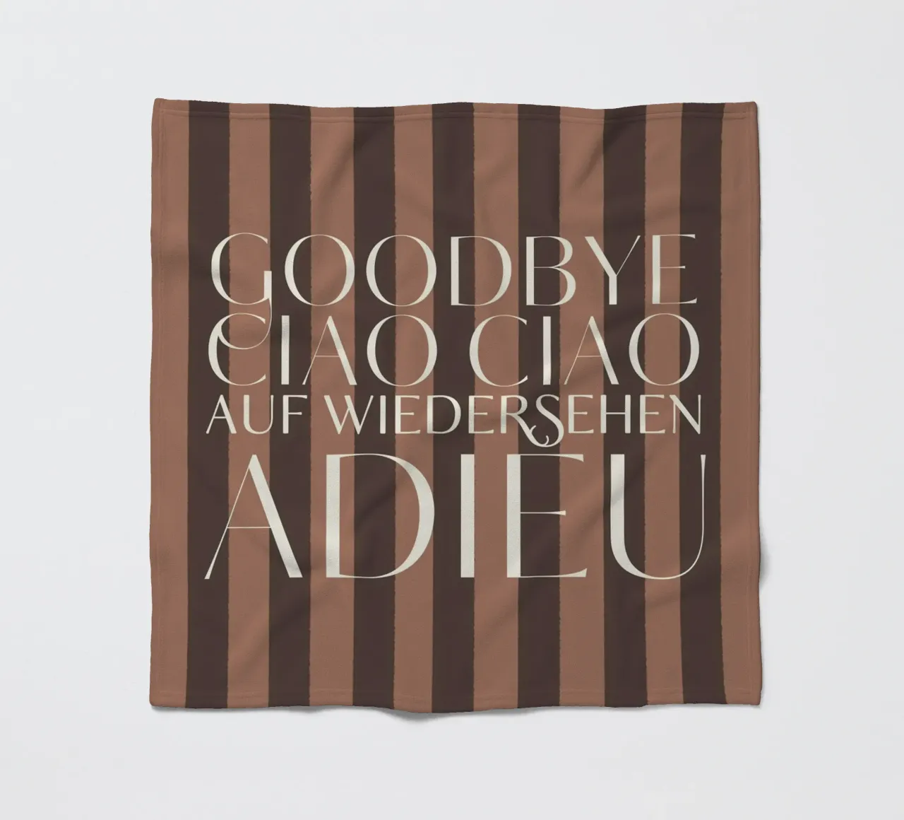 Addio 2025 - Goodbye Ciao Ciao Auf Wiedersehen Adieu coperta in pile da DesigndN Christmassy