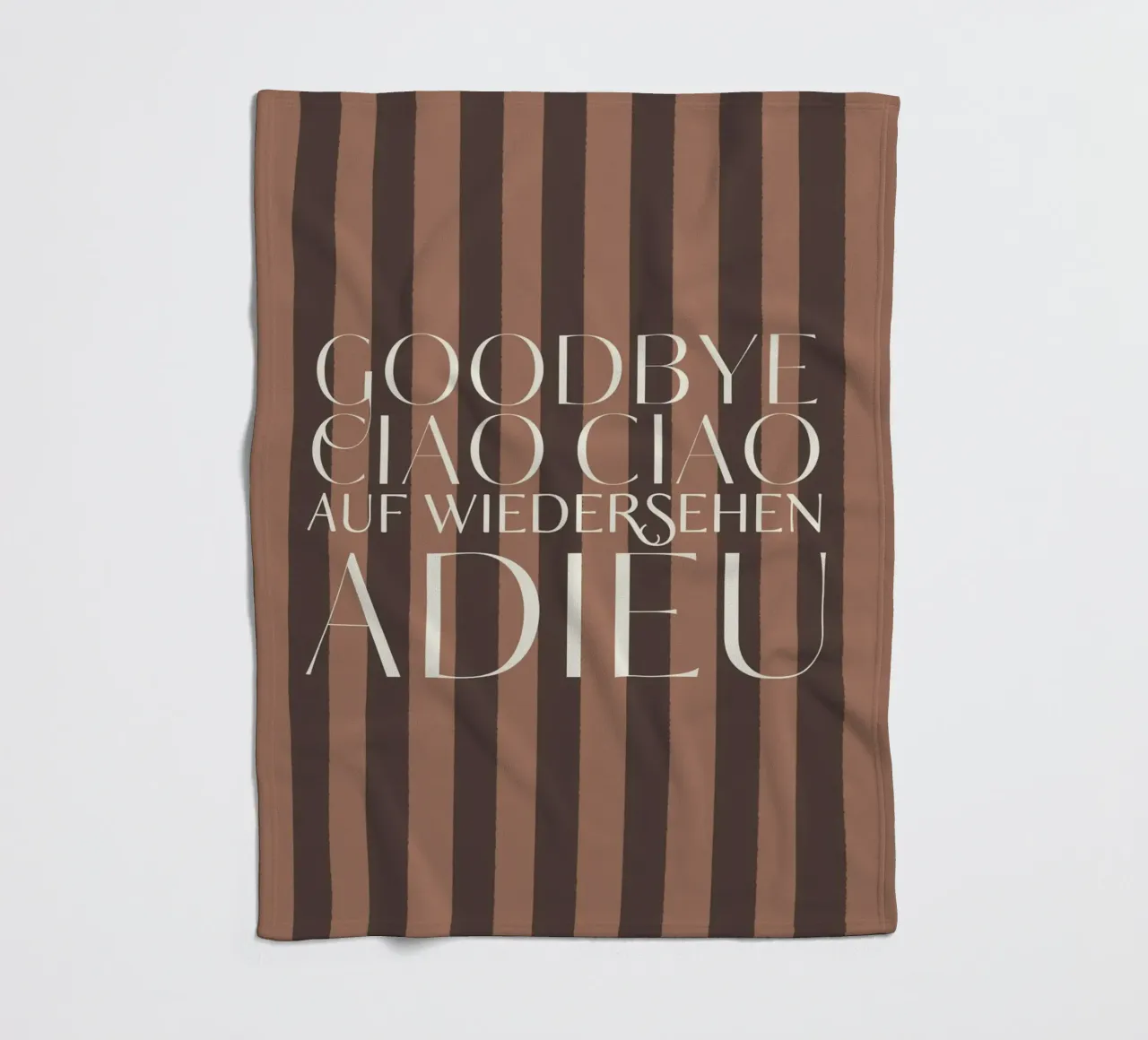 Addio 2025 - Goodbye Ciao Ciao Auf Wiedersehen Adieu coperta in pile da DesigndN Christmassy