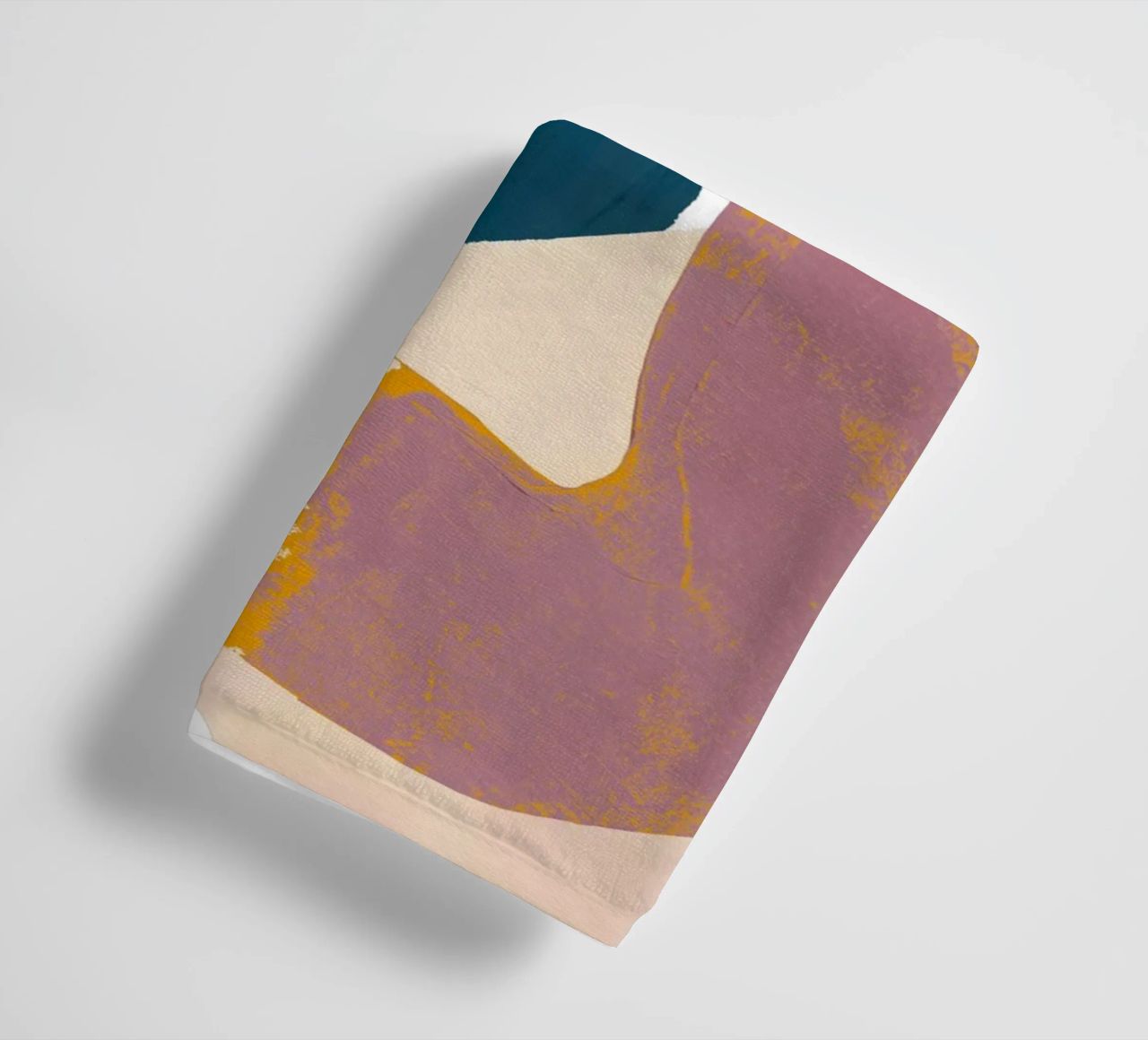 Stampa d'arte di forme geometriche retrò asciugamano da bagno da Violets Print House