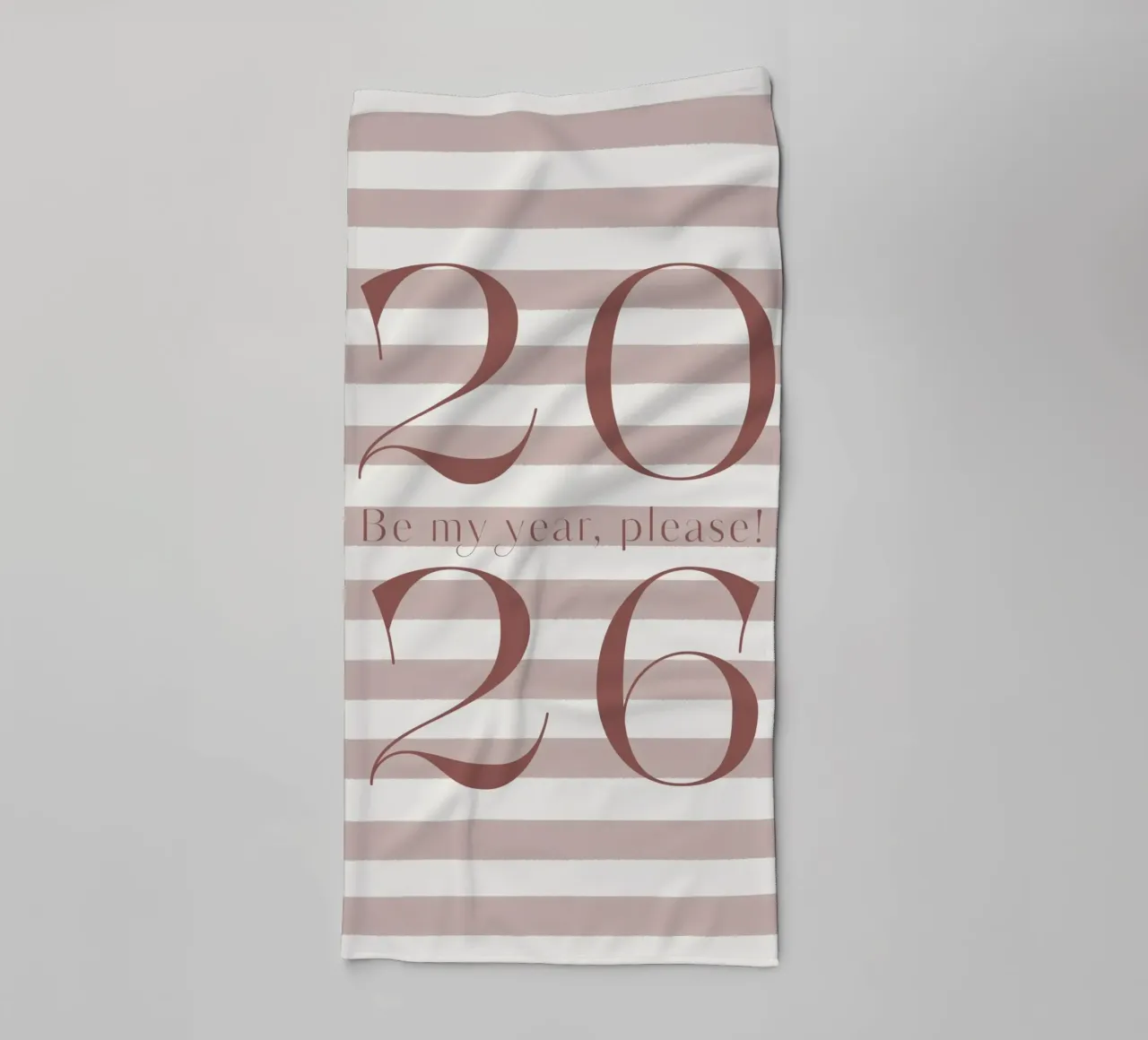 2026 Be my year, please! asciugamano da bagno da DesigndN Christmassy