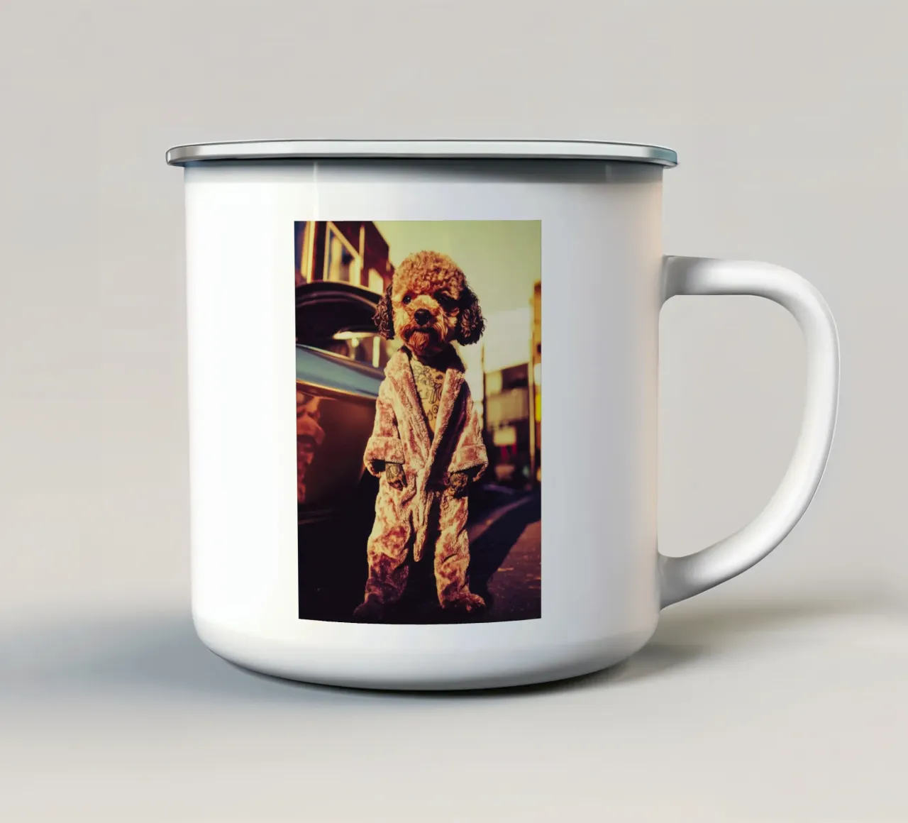 Cruz tazza in smalto da Affiches Chien Originales – Dogland
