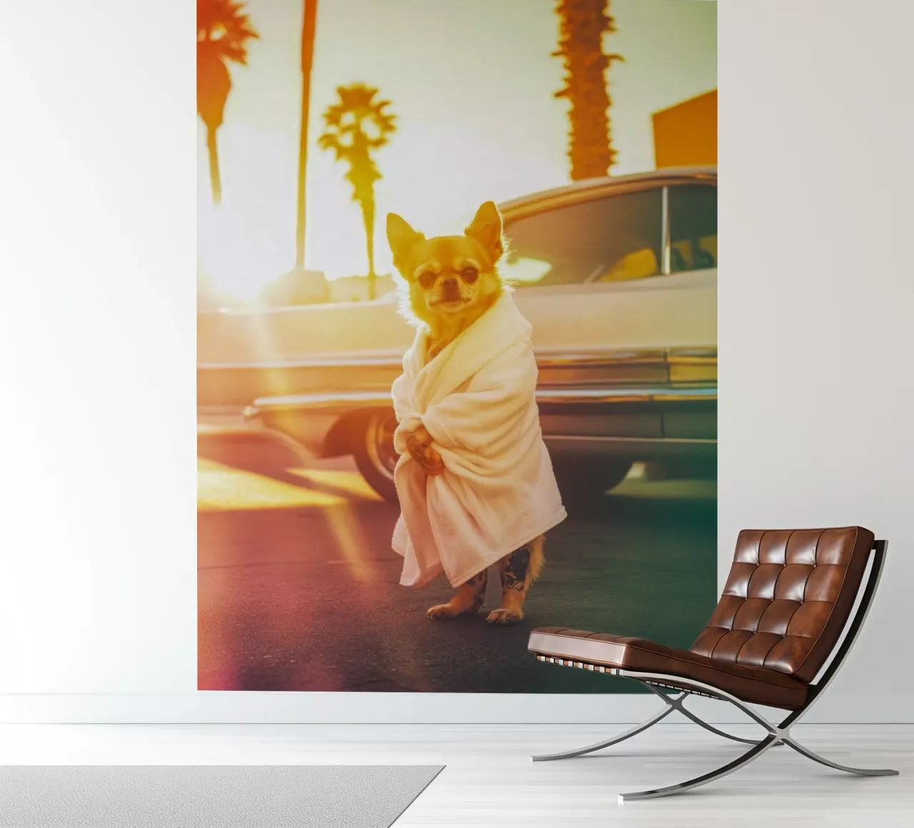 Kai fotobehang van Affiches Chien Originales – Dogland