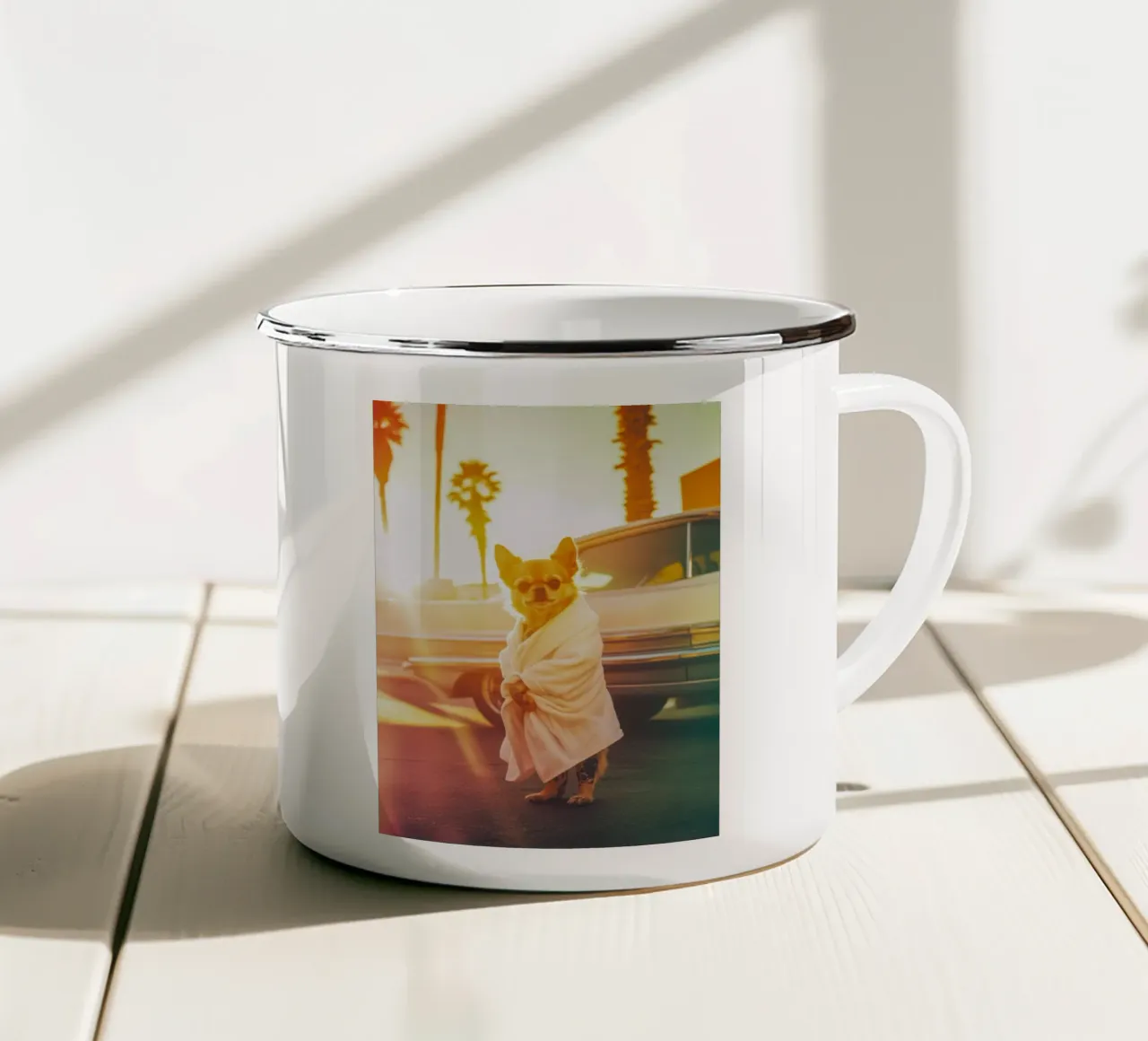 Kai tazza in smalto da Affiches Chien Originales – Dogland