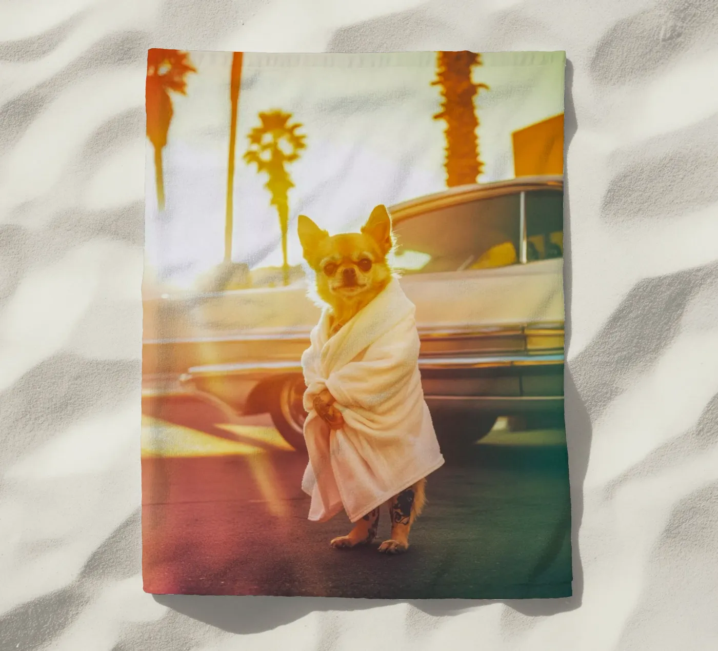Kai strandhanddoek van Affiches Chien Originales – Dogland