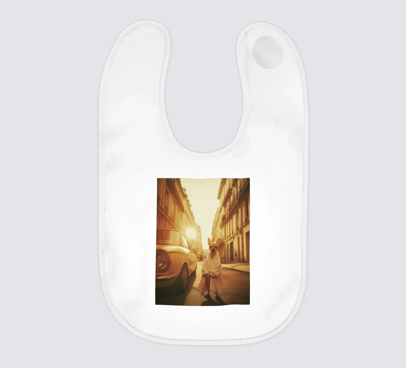 Sacha baby bib by Affiches Chien Originales – Dogland