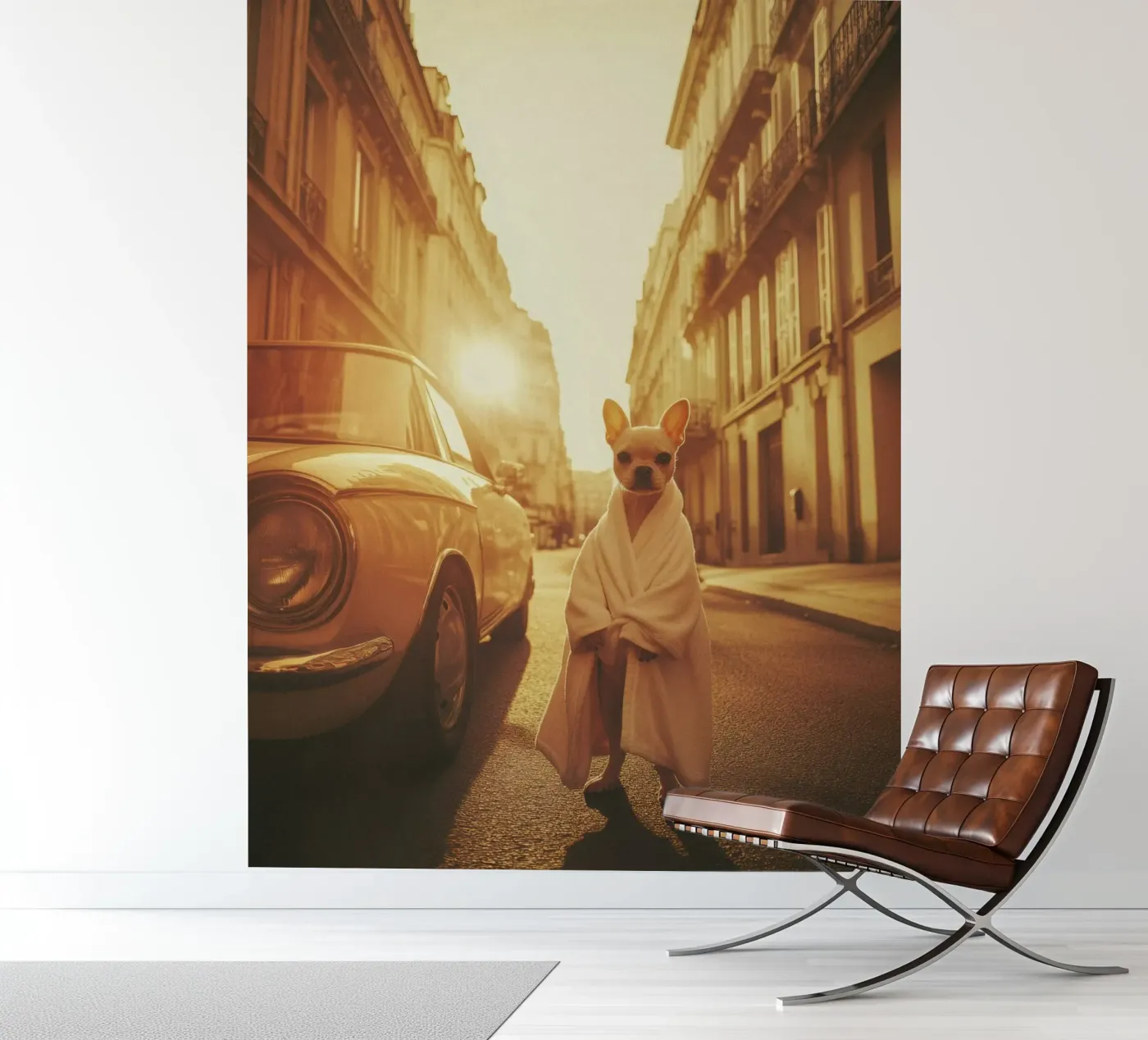 Sacha fotobehang van Affiches Chien Originales – Dogland