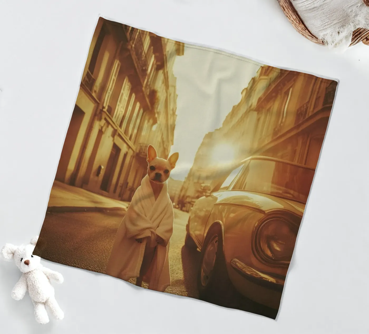 Sacha Fleecedecke von Affiches Chien Originales – Dogland