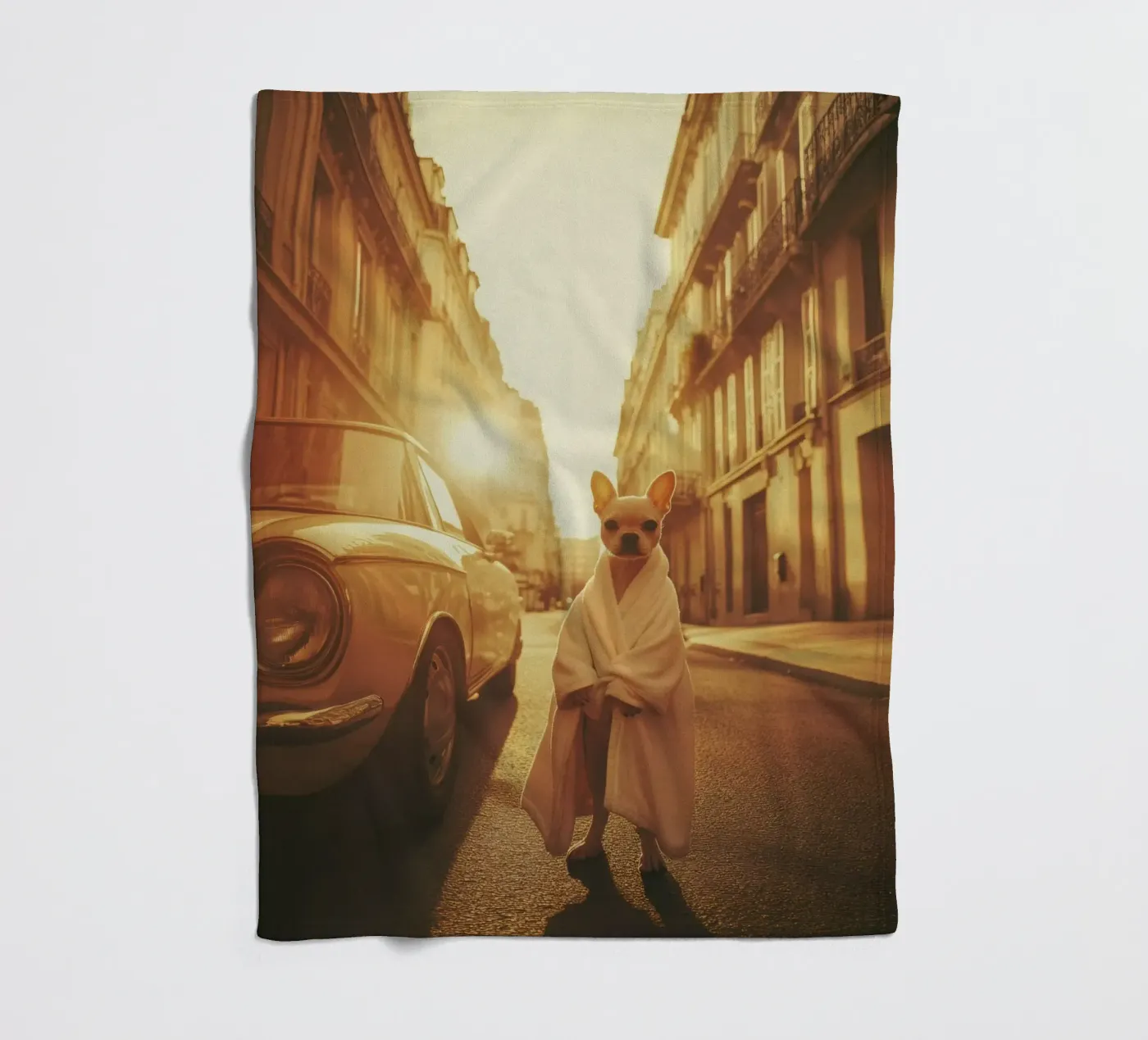 Sacha Fleecedecke von Affiches Chien Originales – Dogland