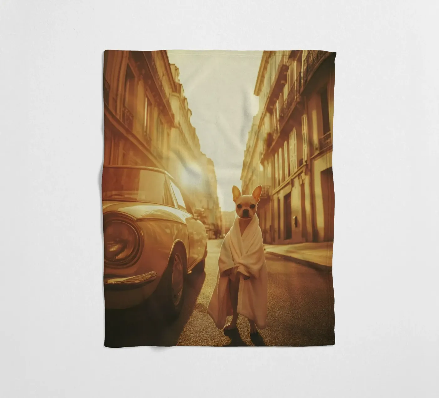 Sacha Fleecedecke von Affiches Chien Originales – Dogland