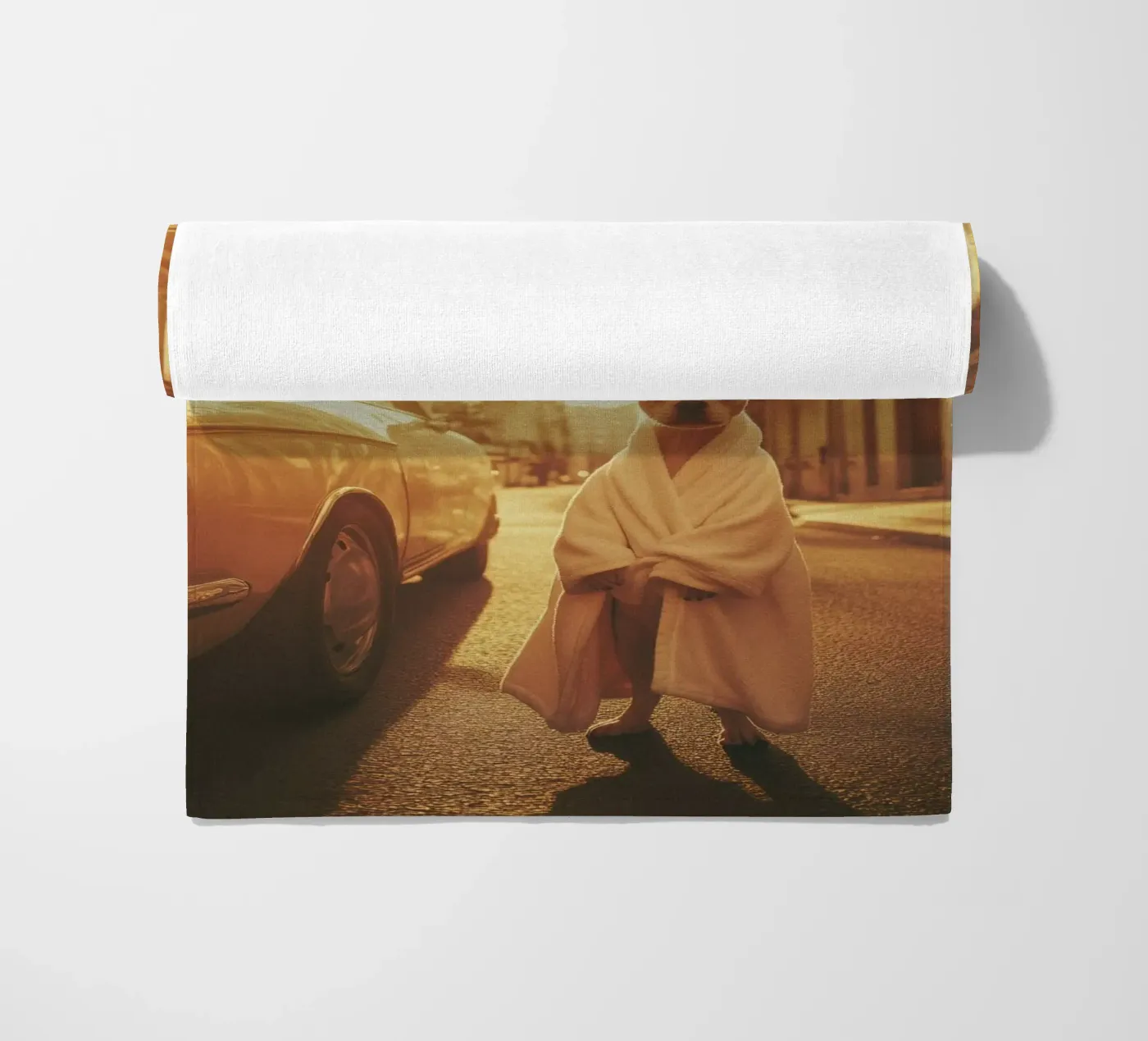 Sacha Strandtuch von Affiches Chien Originales – Dogland