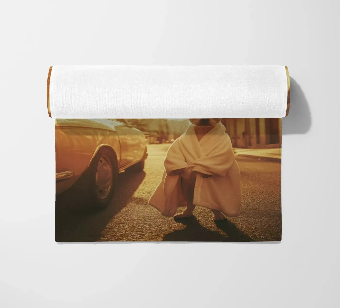 Sacha beach towel by Affiches Chien Originales – Dogland