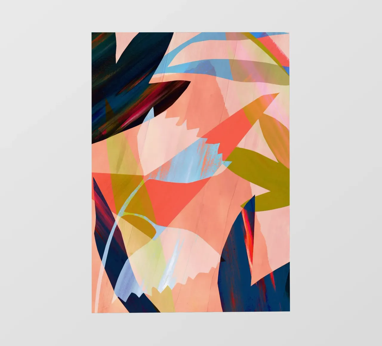 Large Flower Abstract Art Print backlit film by Violets Print House