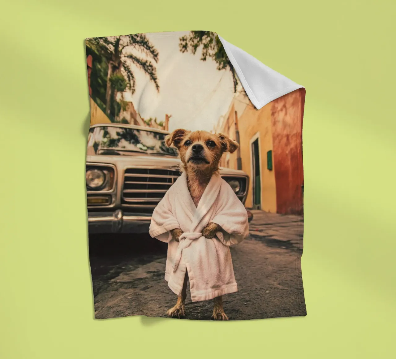 Axel Fleecedecke von Affiches Chien Originales – Dogland