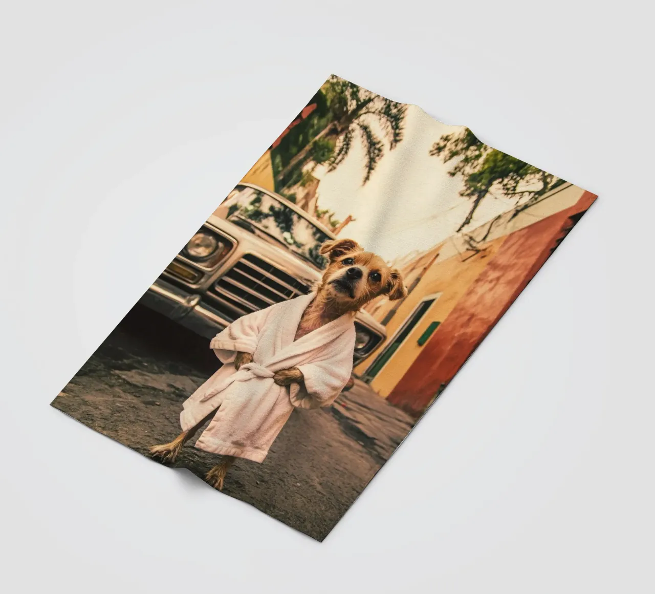 Axel Fleecedecke von Affiches Chien Originales – Dogland