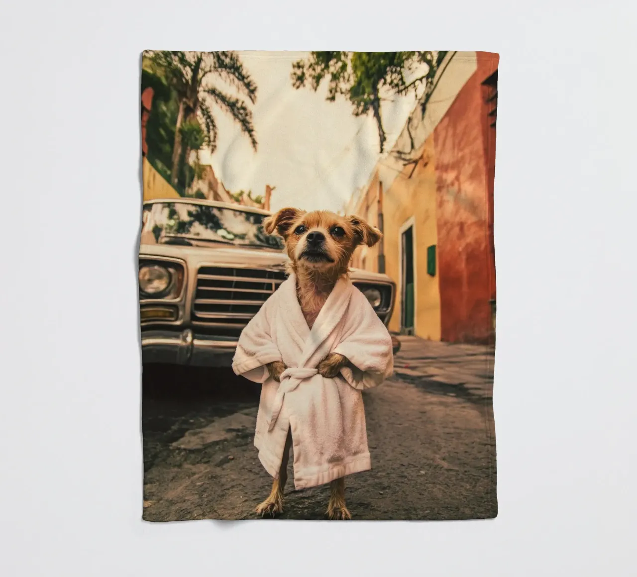 Axel Fleecedecke von Affiches Chien Originales – Dogland