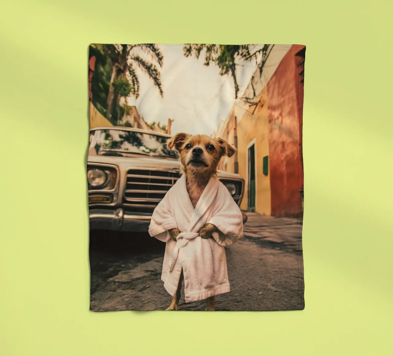 Axel Fleecedecke von Affiches Chien Originales – Dogland
