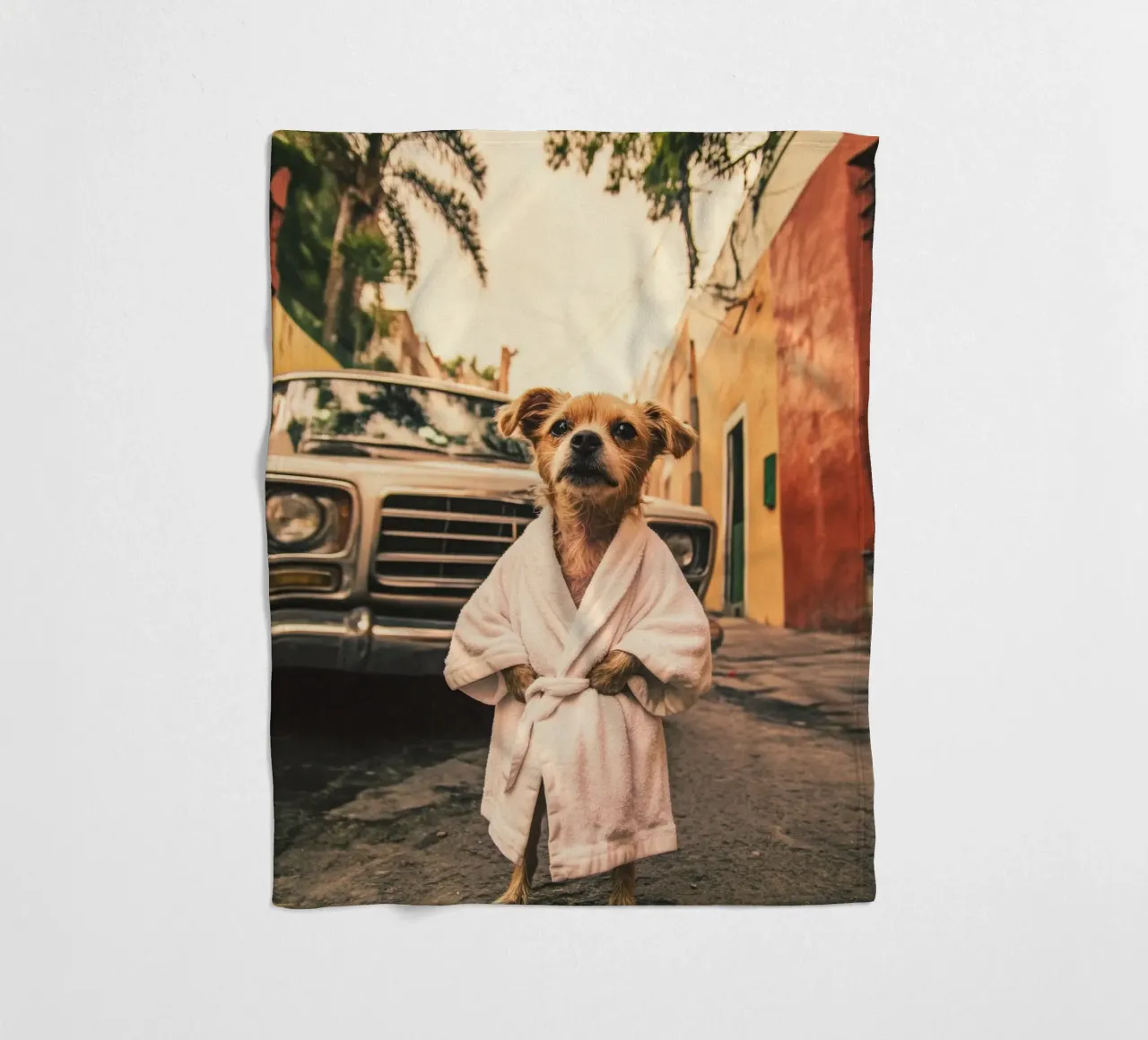 Axel Fleecedecke von Affiches Chien Originales – Dogland