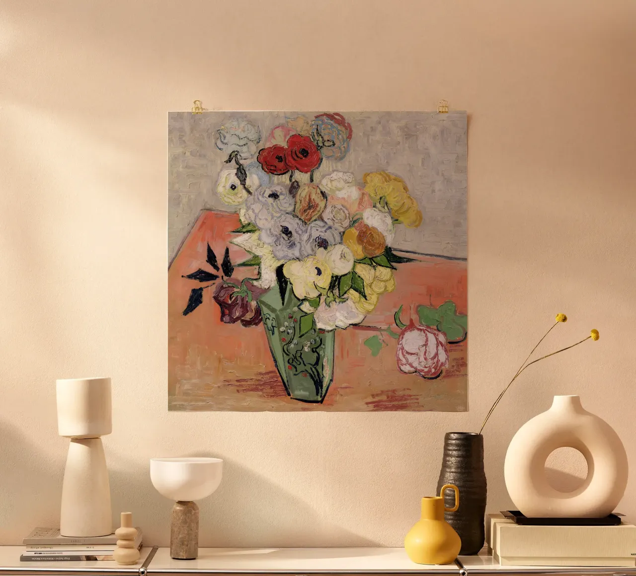 Rose e anemoni poster da Leahprint