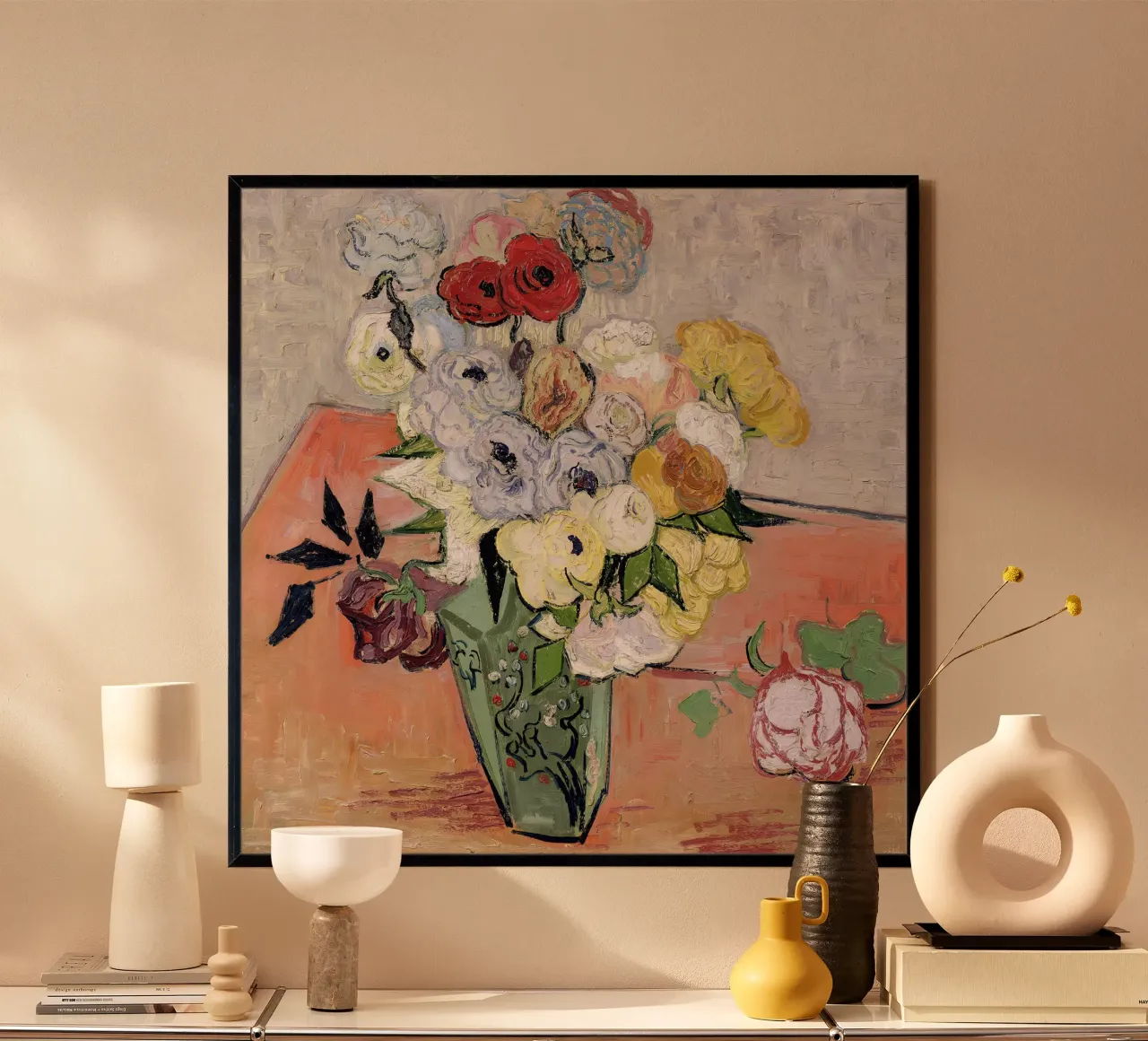 Rose e anemoni poster da Leahprint