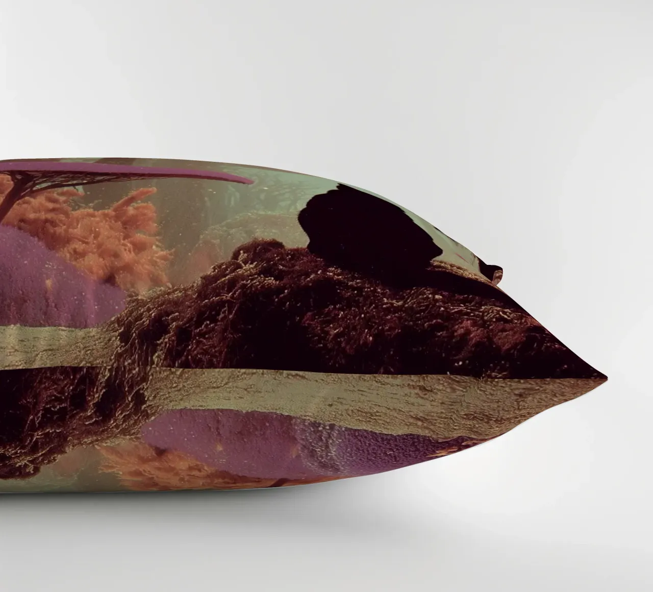 Gatto nella foresta incantata cuscino da Jana Leonenkov Art