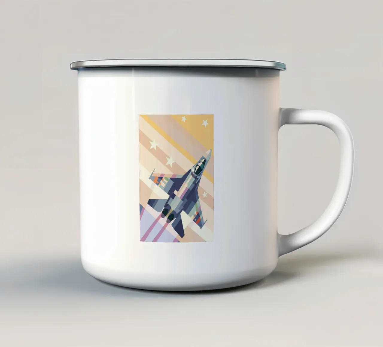 Jet da combattimento tazza in smalto da POLYGON SPECIAL