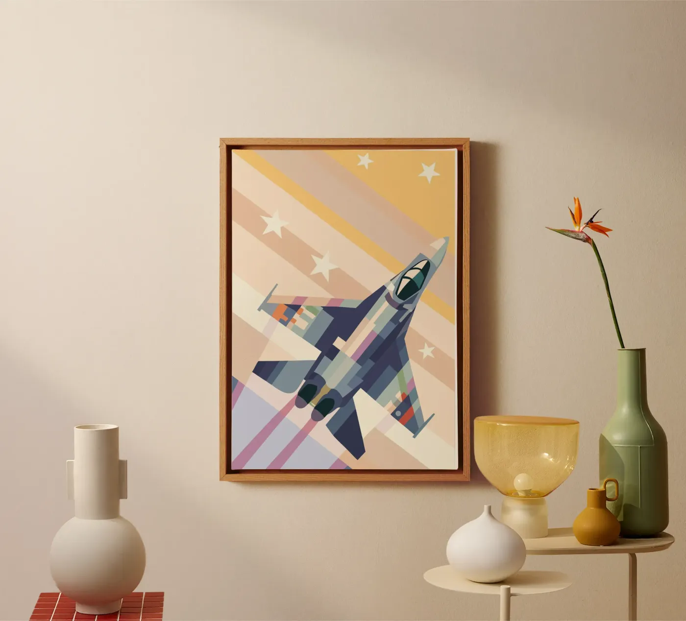 Fighter Jet canvas by POLYGON SPECIAL