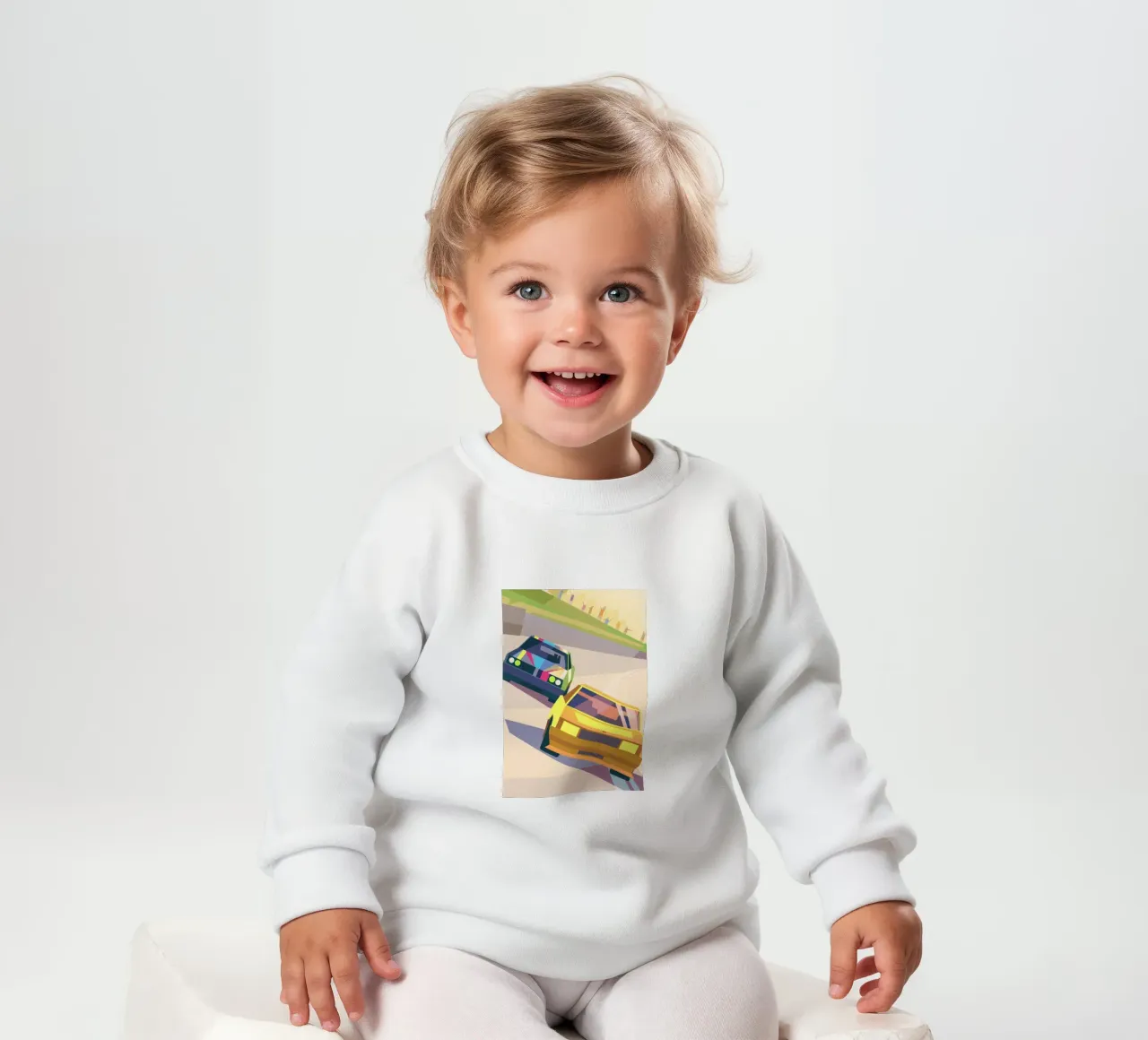 Car Racing baby sweatshirt by POLYGON SPECIAL